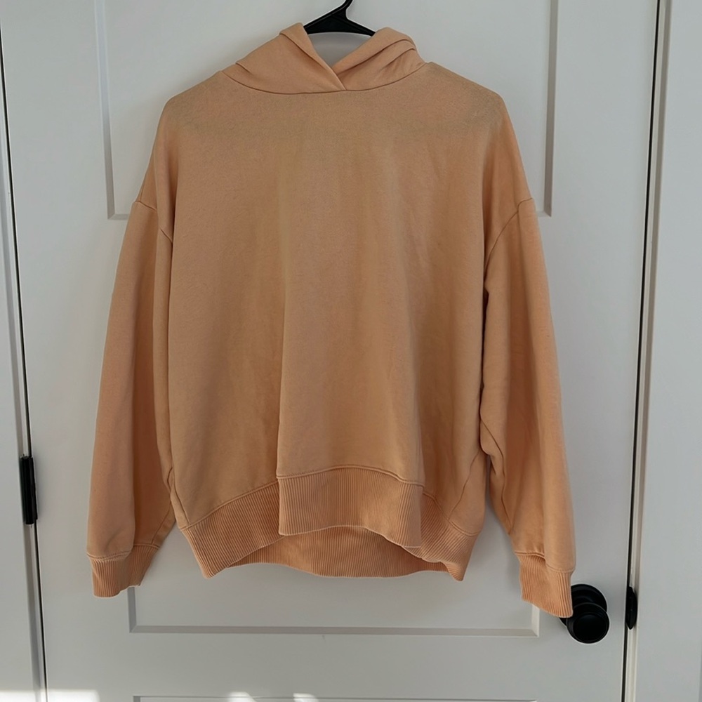 Orange Cropped Hoodie
